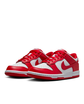 NIKE DUNK LOW (GS) | FB9109-119 WHITE/UNIVERSITY RED