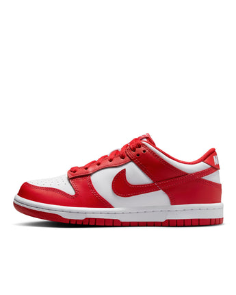 NIKE DUNK LOW (GS) | FB9109-119 WHITE/UNIVERSITY RED