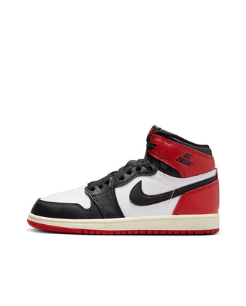 AIR JORDAN 1 HIGH OG "BLACK TOE REIMAGINED" (PS) | FD1412-106 WHITE/BLACK-VARSITY RED-SAIL