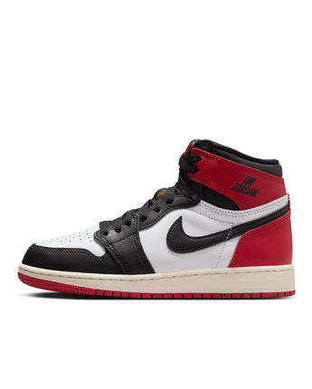 AIR JORDAN 1 HIGH OG "BLACK TOE REIMAGINED" (GS) | FD1437-106 WHITE/BLACK-VARSITY RED-SAIL