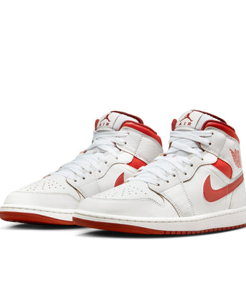 AIR JORDAN 1 MID SE | FJ3458-160 WHITE/LOBSTER-DUNE RED-SAIL