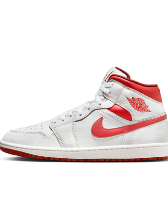 AIR JORDAN 1 MID SE | FJ3458-160 WHITE/LOBSTER-DUNE RED-SAIL