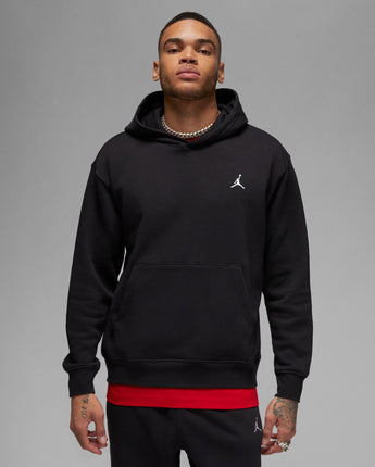 JORDAN BROOKLYN FLEECE PULLOVER | FJ7774-010 BLACK/WHITE