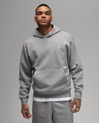 JORDAN BROOKLYN FLEECE PULLOVER | FJ7774-091 CARBON HEATHER/WHITE