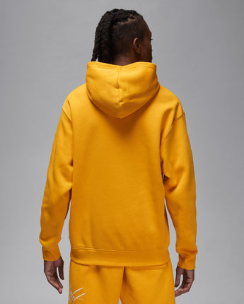 JORDAN BROOKLYN FLEECE PULLOVER | FJ7774-752 YELLOW OCHRE/WHITE