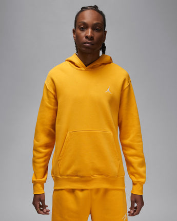 JORDAN BROOKLYN FLEECE PULLOVER | FJ7774-752 YELLOW OCHRE/WHITE