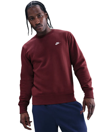 NIKE CLUB BB CREW | FN3886-619 DARK TEAM RED/WHITE