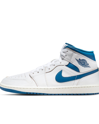 AIR JORDAN 1 MID SE | FN5215-141 WHITE/INDUSTRIAL BLUE-SAIL