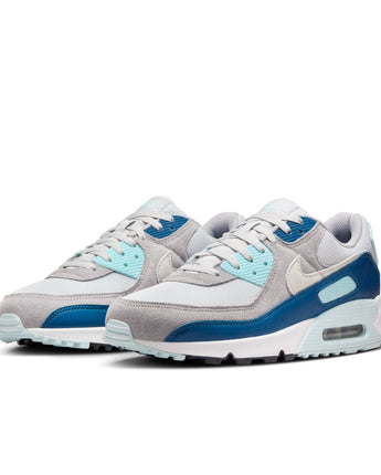 NIKE AIR MAX 90 | FN6958-001 PURE PLATINUM/WHITE-GLACIER BLUE