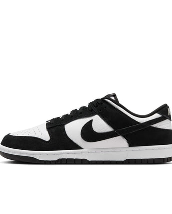 NIKE DUNK LOW RETRO SE LEATHER/SUEDE | FQ8249-100 WHITE/BLACK-WHITE