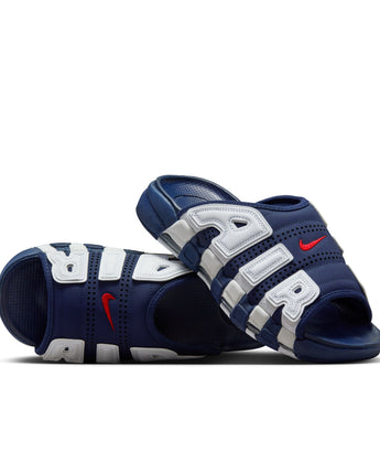 NIKE AIR MORE UPTEMPO SLIDE | FQ8700-400 MIDNIGHT NAVY/UNIVERSITY RED-WHITE-CLEAR