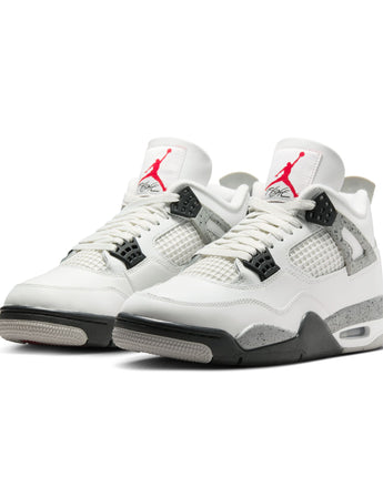 AIR JORDAN 4 RETRO "WHITE CEMENT" | FV5029-100 SUMMIT WHITE/FIRE RED-CEMENT GREY-BLACK