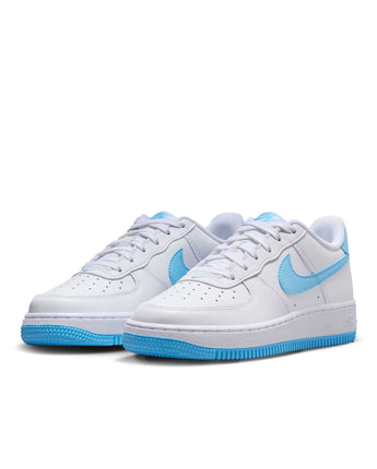 NIKE AIR FORCE 1 LE (GS) | FV5948-107 WHITE/AQUARIUS BLUE-WHITE