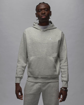 JORDAN BROOKLYN FLEECE PULLOVER | FV7281-050 GREY HEATHER/WHITE