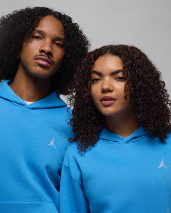 JORDAN BROOKLYN FLEECE PULLOVER | FV7281-469 LEGEND BLUE/WHITE