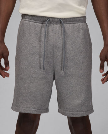 JORDAN BROOKLYN FLEECE SHORTS | FV7285-091 CARBON HEATHER/WHITE