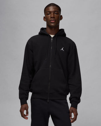 JORDAN BROOKLYN FLEECE FULL ZIP HOODIE | FV7289-010 BLACK/WHITE