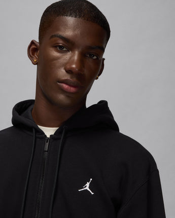 JORDAN BROOKLYN FLEECE FULL ZIP HOODIE | FV7289-010 BLACK/WHITE