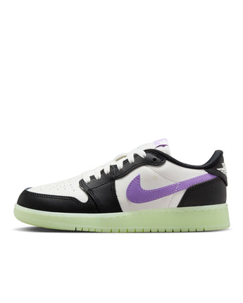 AIR JORDAN 1 RETRO LOW (GS) | HF0410-001 BLACK/BLACK RASPBERRY-VOLT TINT