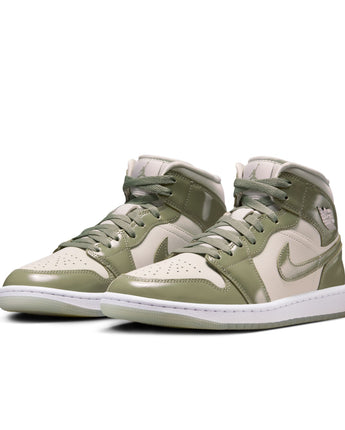 W AIR JORDAN 1 LOW SE | HF4079-003 SEA GLASS/OIL GREEN-METALLIC SILVER