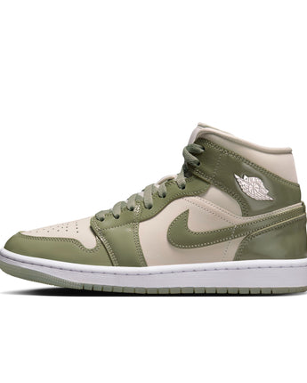 W AIR JORDAN 1 LOW SE | HF4079-003 SEA GLASS/OIL GREEN-METALLIC SILVER