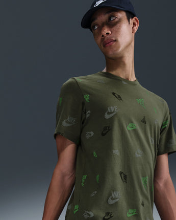 M NSW TEE 12MO AOP SP25 | HJ0561-222 MEDIUM OLIVE