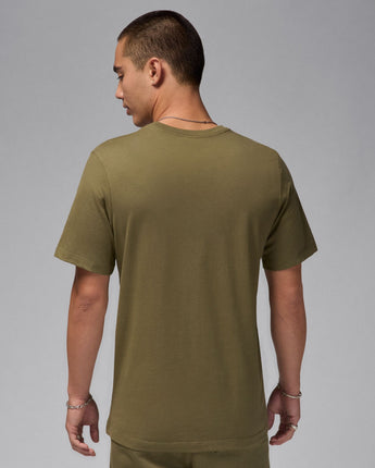 JORDAN AIR STRETCH SHORT SLEEVES CREW | HJ2358-222 MEDIUM OLIVE/BLACK/WHITE