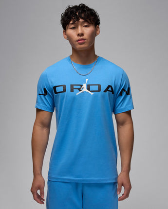 JORDAN AIR STRETCH SHORT SLEEVES CREW | HJ2358-469 LEGEND BLUE/BLACK/WHITE