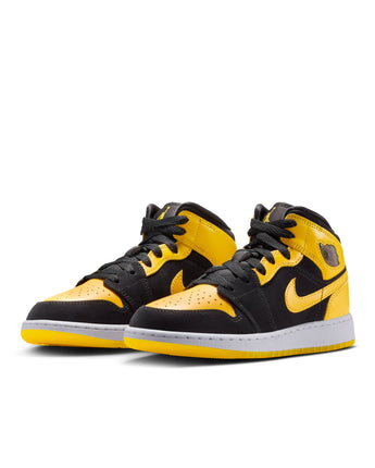 AIR JORDAN 1 MID SE (GS) | HJ5940-071 BLACK/VARSITY MAIZE-WHITE