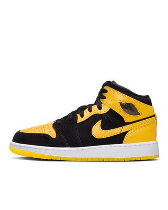 AIR JORDAN 1 MID SE (GS) | HJ5940-071 BLACK/VARSITY MAIZE-WHITE