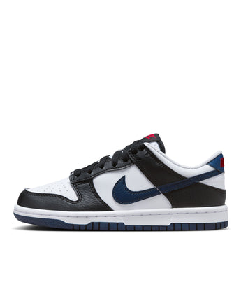 NIKE DUNK LOW (GS) | HJ9202-001 BLACK/MIDNIGHT NAVY-WHITE-UNIVERSITY RED