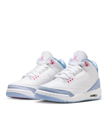 AIR JORDAN 3 RETRO "WHITE COBALT BLISS" (GS) | HQ0784-101 WHITE/PINK GLOW-COBALT BLISS