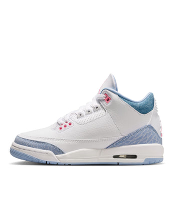 AIR JORDAN 3 RETRO "WHITE COBALT BLISS" (GS) | HQ0784-101 WHITE/PINK GLOW-COBALT BLISS
