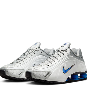 NIKE SHOX R4 | HQ1988-100 WHITE/METALLIC SILVER-RACER BLUE