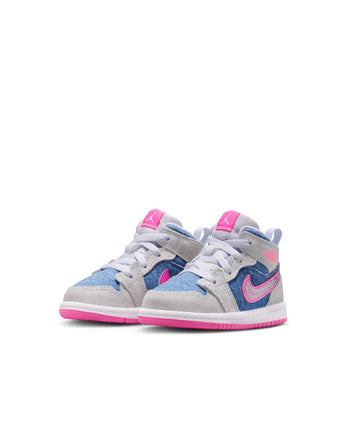 JORDAN 1 MID SE (TD) | HQ2000-400 COBALT BLISS/PINK GLOW-WHITE