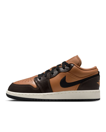 AIR JORDAN 1 LOW SE BG | HQ3604-201 FLAX/BLACK-BAROQUE BROWN-VINTAGE CORAL