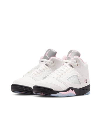 AIR JORDAN 5 RETRO "MEDIUM SOFT PINK" (PS) | HQ7979-102 WHITE/MED SOFT PINK-BLACK