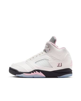 AIR JORDAN 5 RETRO "MEDIUM SOFT PINK" (PS) | HQ7979-102 WHITE/MED SOFT PINK-BLACK