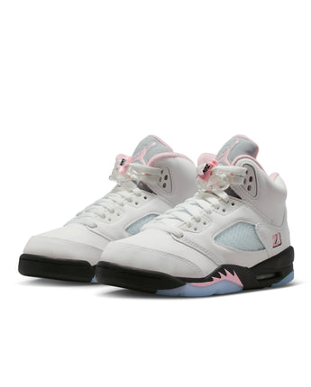 AIR JORDAN 5 RETRO "MEDIUM SOFT PINK" (GS) | HQ7980-102 WHITE/MED SOFT PINK-BLACK