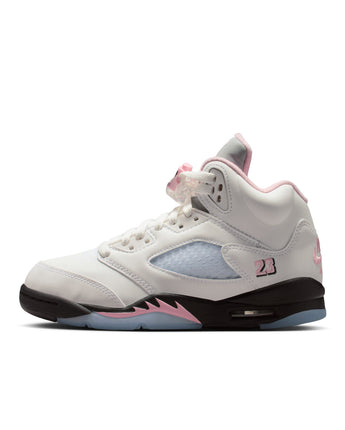 AIR JORDAN 5 RETRO "MEDIUM SOFT PINK" (GS) | HQ7980-102 WHITE/MED SOFT PINK-BLACK