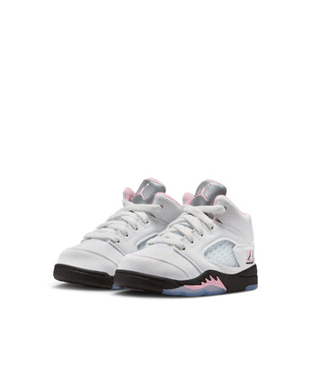 AIR JORDAN 5 RETRO "MEDIUM SOFT PINK" (TD) | HQ7981-102 WHITE/MED SOFT PINK-BLACK
