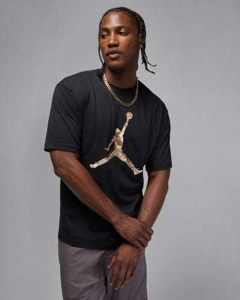 JORDAN BROOKLYN REALTREE JUMPMAN SHORT SLEEVES CREW | HQ9016-010 BLACK/SAIL