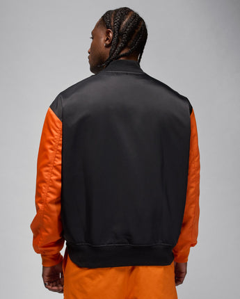 JORDAN BROOKLYN VARSITY JACKET | HV0099-011 BLACK/STARFISH/BLACK