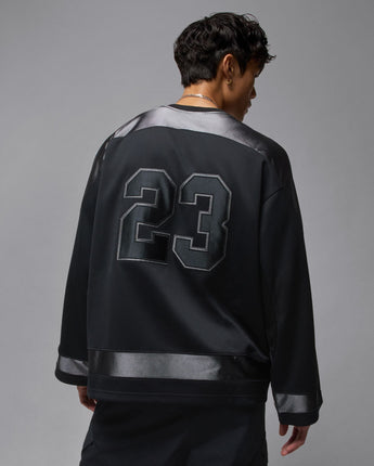 JORDAN BROOKLYN HOCKEY JERSEY | HV0109-010 BLACK/IRON GREY/IRON GREY