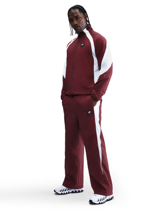 NIKE AIR WOVEN TRACK PANT | HV0874-619 DARK TEAM RED/WHITE/BLACK