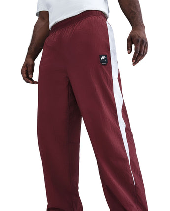 NIKE AIR WOVEN TRACK PANT | HV0874-619 DARK TEAM RED/WHITE/BLACK