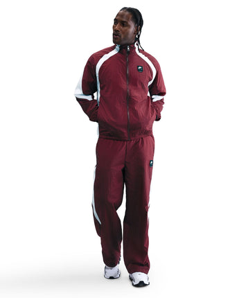 NIKE AIR WOVEN TRACK JACKET | HV0880-619 DARK TEAM RED/WHITE/BLACK