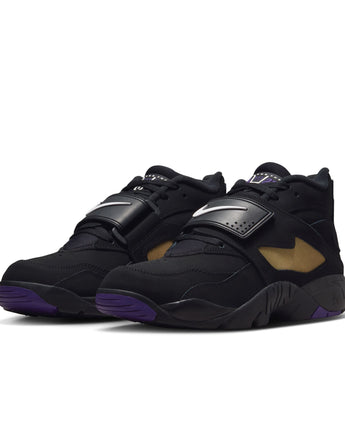 NIKE AIR DIAMOND TURF | HV2282-001 BLACK/WHITE-CLUB PURPLE-METALLIC GOLD