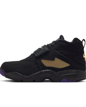 NIKE AIR DIAMOND TURF | HV2282-001 BLACK/WHITE-CLUB PURPLE-METALLIC GOLD
