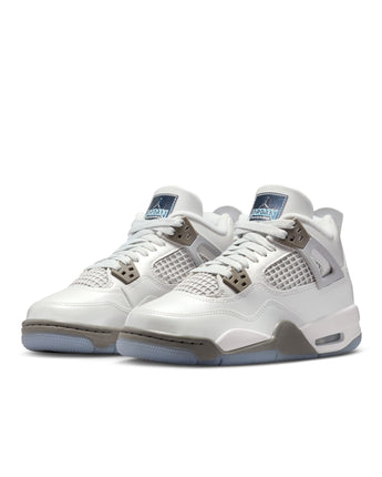 AIR JORDAN 4 RETRO "BLUE CHILL" (GS) | HV4401-014 PHOTON DUST/BLUE CHILL-FLAT PEWTER-WHITE